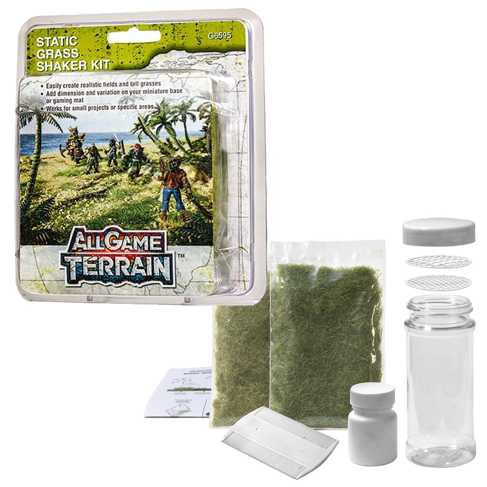 Woodland Scenics Green All Game Terrain 6595 Static Grass Shaker Kit Wargaming Miniature Base & Diorama