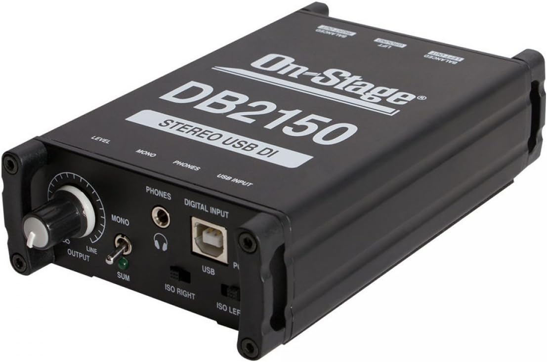 On-Stage DB2150 Passive Stereo USB DI Box