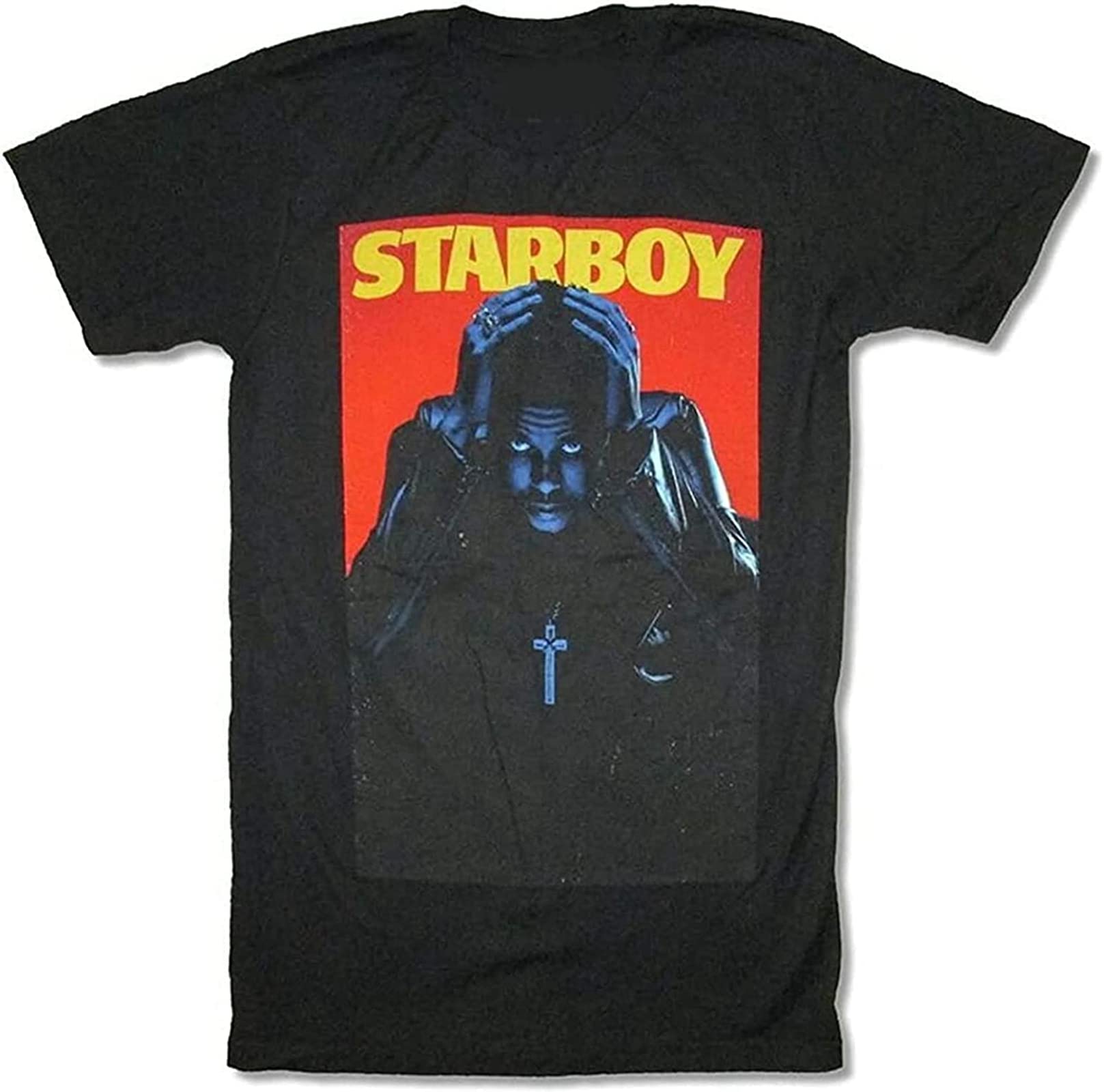 Weeknd Starboy Mens t Shirt Adult XO Merch Size L Black