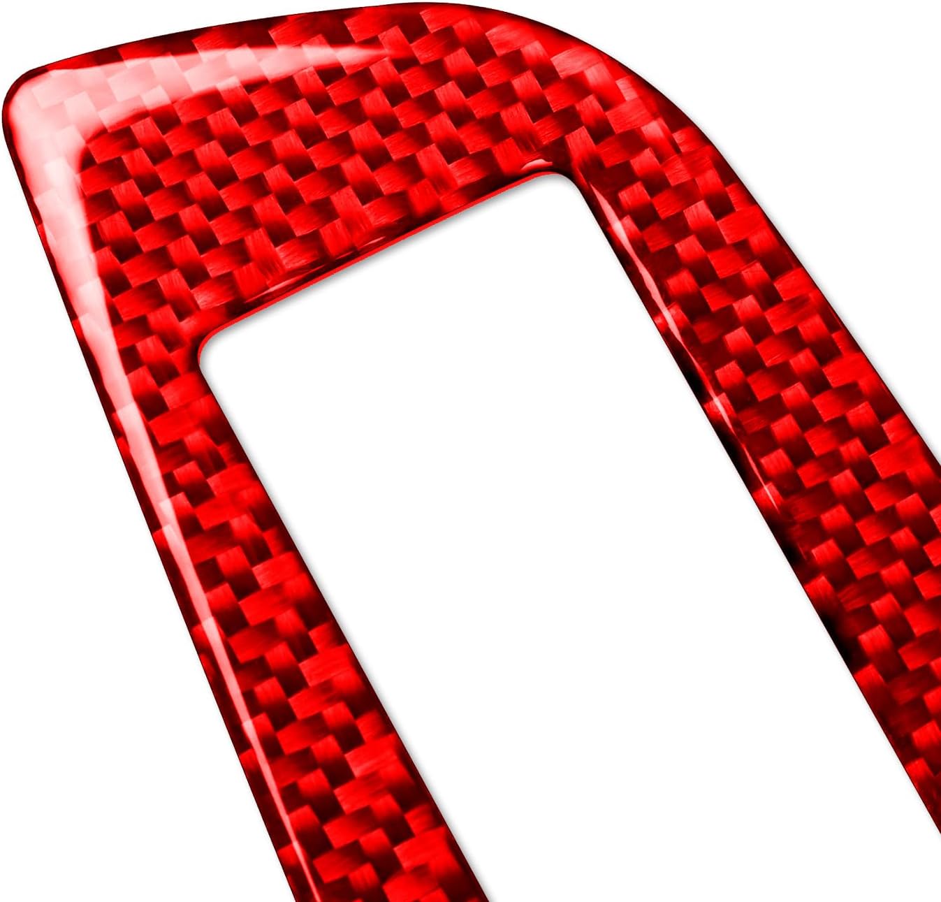 Generic Real Premium Carbon Fiber Decals Compatible with Chrysler 300 300C 2005 2006 2007 Car Door Window Lift Switch Trim Sticker Panel Auto Interior Accessories Decoration 4pcs Red, CR3C0507