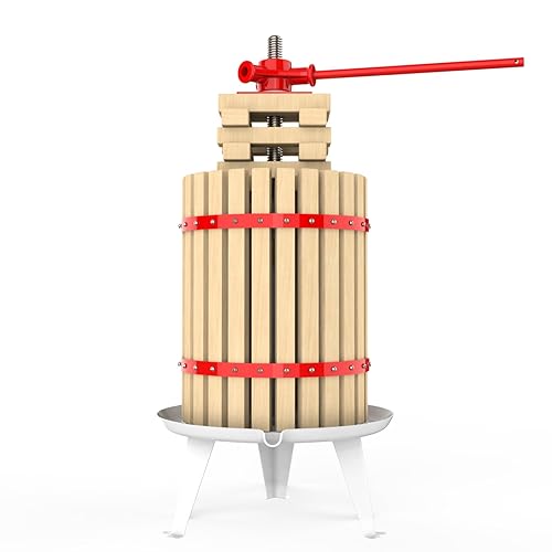 EJWOX 4.75 Gallon Fruit and Wine Press, Manual Cider Juice