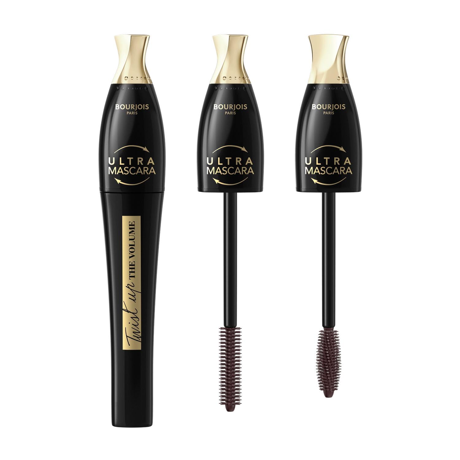 Bourjois Twist Up Tusz do Rzęs, 02 Ultra Brown, 8 ml