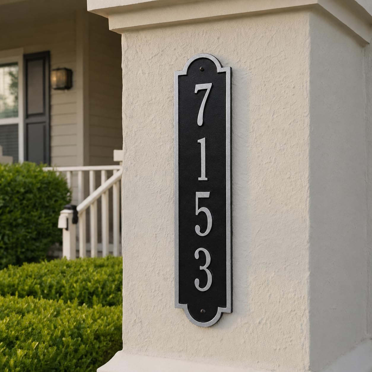 Whitehall Richmond Vertical Cast Metal Address Plaque