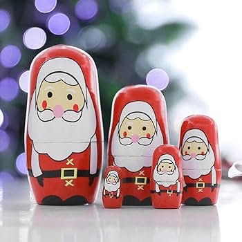 ロシア製 チビシリーズ マトリョーシカ　サンタクロース mini スタンダード型 ロシア製 チビシリーズ マトリョーシカ サンタクロース mini