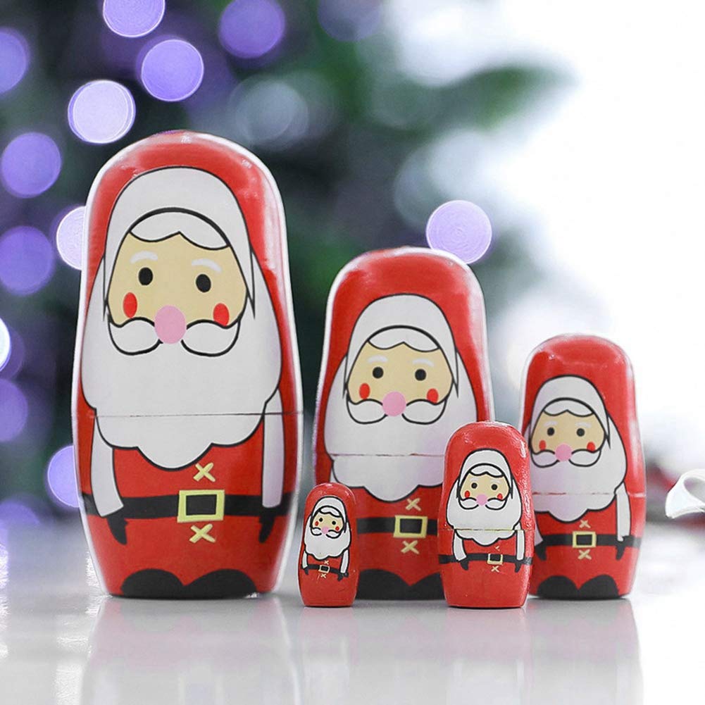 ロシア雑貨☆木製クリスマスリースD★レッド壁掛け飾り マトリョーシカ オリガ作 ロシア雑貨☆木製クリスマスリースA☆グリーン壁掛け飾り