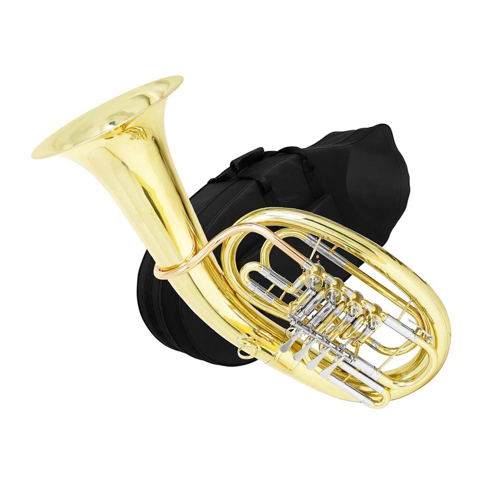 Euphonium Euphonium Doré À 4 Touches Avec Accessoires Pour Débutants Et Professionnels