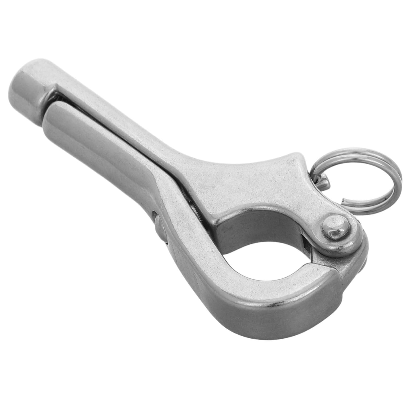 GOOHOCHY Emergency Release Boats Hook Marine Quick Release Fastener Stainless Steel Self-Locking Snap Sailing Hook for Lifeboat Safety