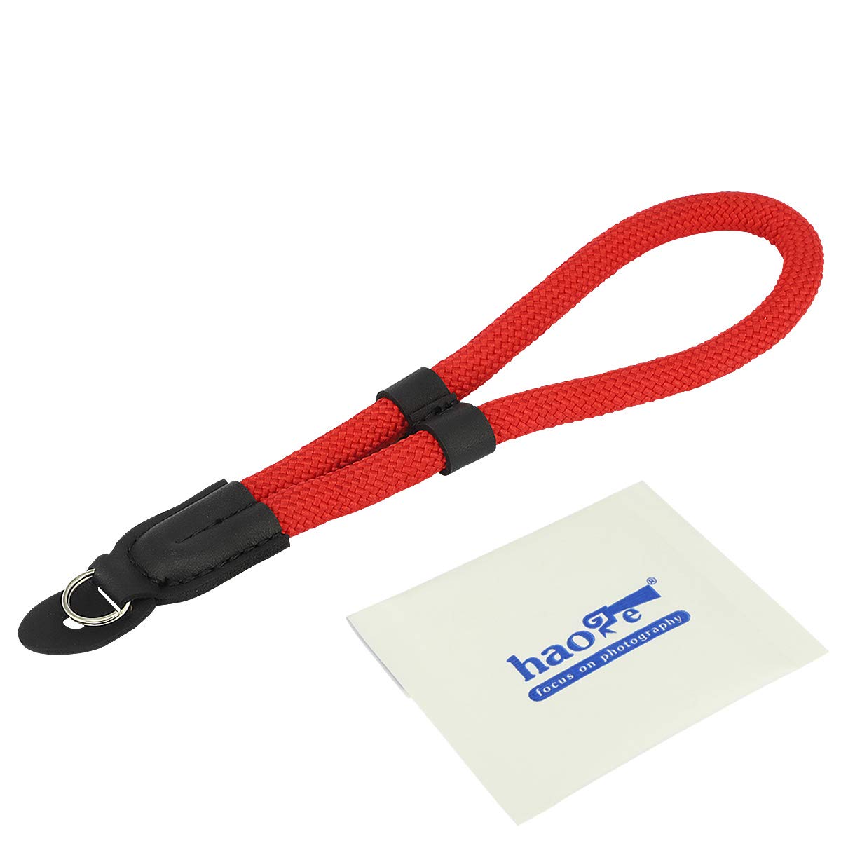 Haoge Camera Hand Wrist Strap for Sony a7, a7 II, a7 III, a7R, a7R II, a7R III, a7R IV, a7S, a7S II, a9, a9 II, a99 II, RX10, RX10 II, RX10 III, RX10 IV, RX1R, RX1R II Climbing Rope Red