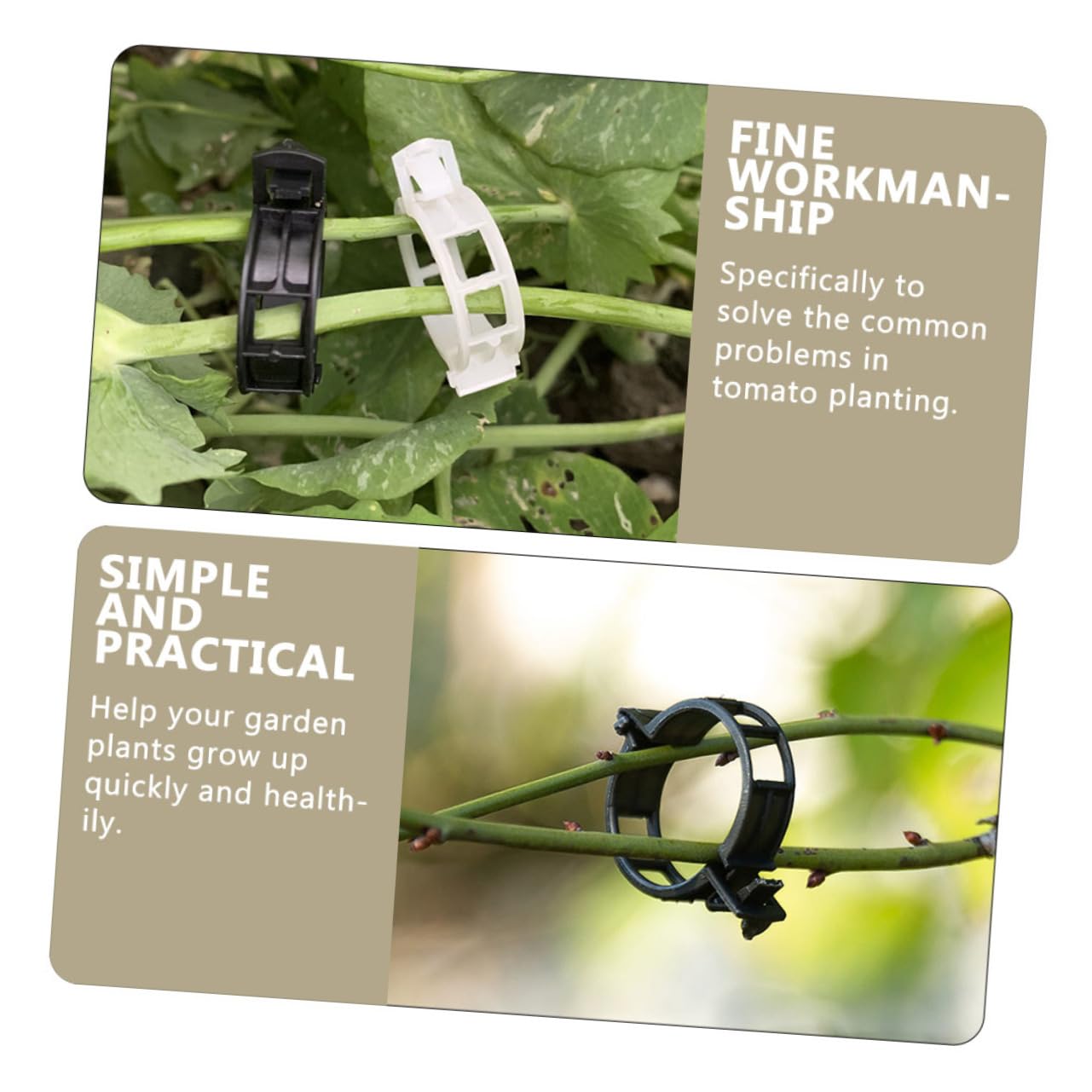Hemobllo 400stücke Pflanzenclips Für Garten Verstellbare Klammern Unterstützung Von Tomaten Orchideen Und Kletterpflanzen Langlebige Pflanzenhalter Material Für Und Blumen