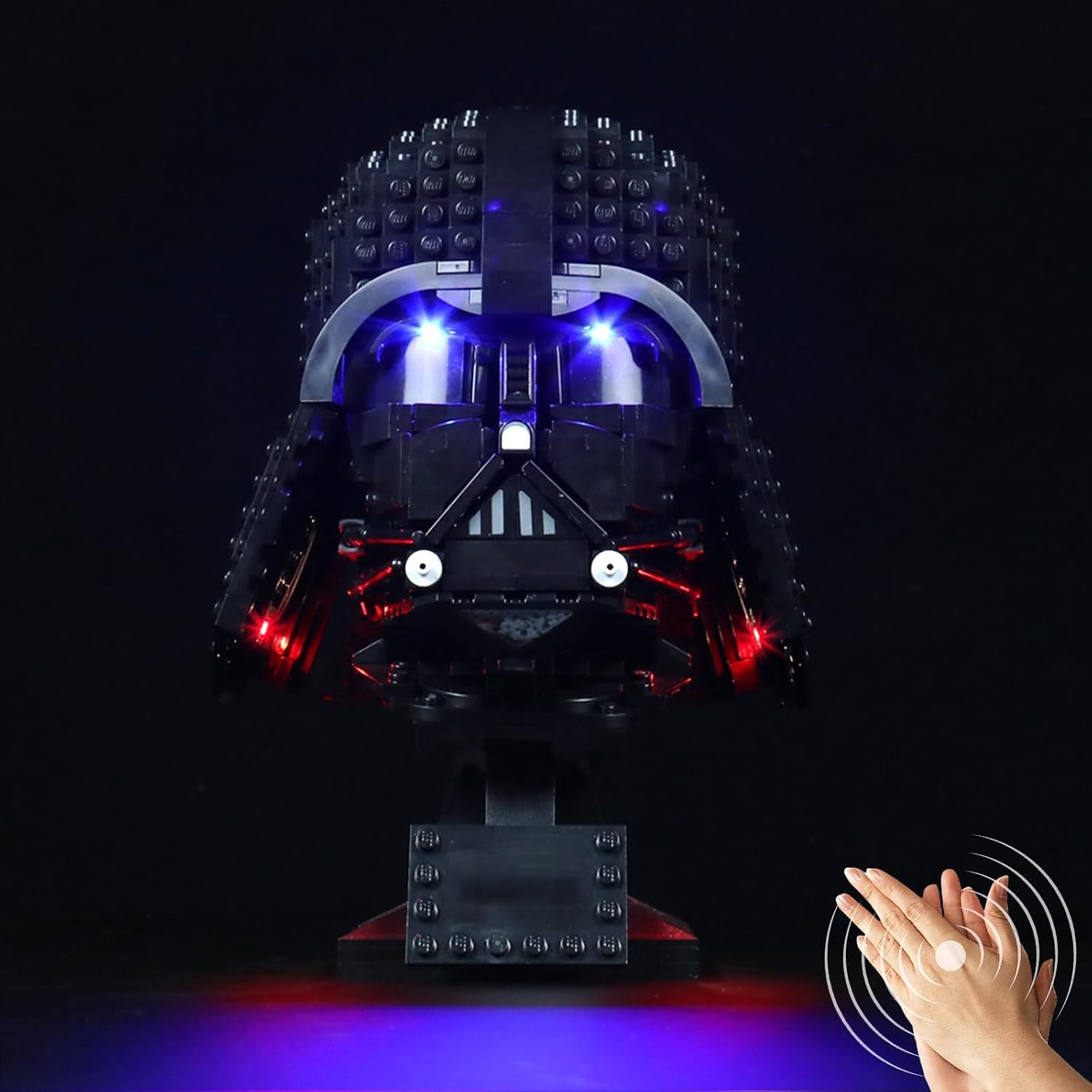 LocoLee Light kit Compatible with Lego 75304 Darth Vader Helmet - No Model Only Light, LED Lighting Accessories Compatible with Lego The Darth Vader Helmet (Voice Activated)