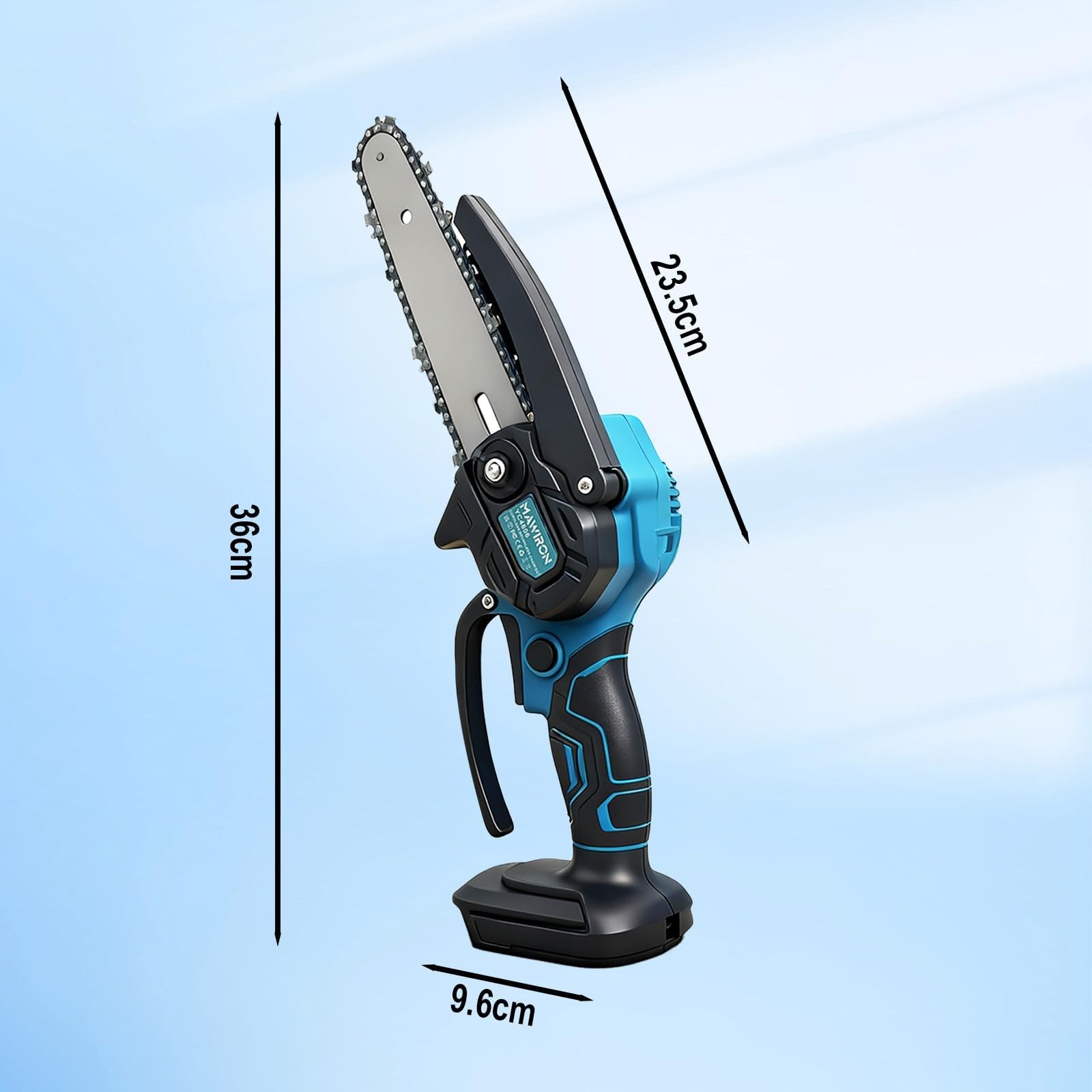 Mini tronçonneuse à batterie de 6",550W Tronconneuse Electrique
