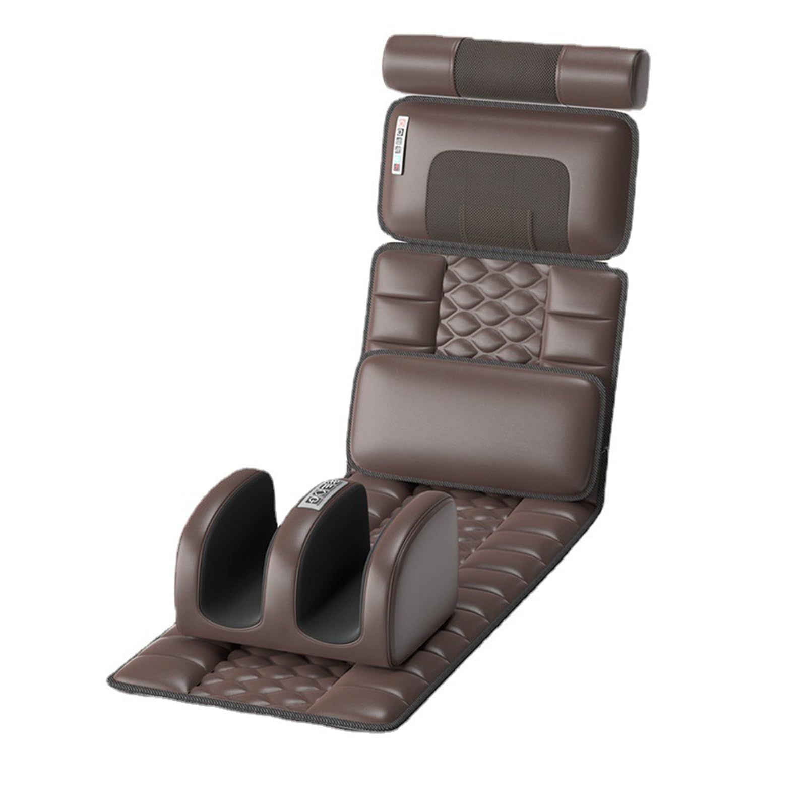 Matelas De Massage Vibrant À 10 Moteurs Avec Oreiller De Massage Du Cou Amovible, Tapis De Massage Complet Du Corps, Tapis Chauffant Complet Du Corps Pour La Relaxation Du Dos, De La Taille, Des Jam