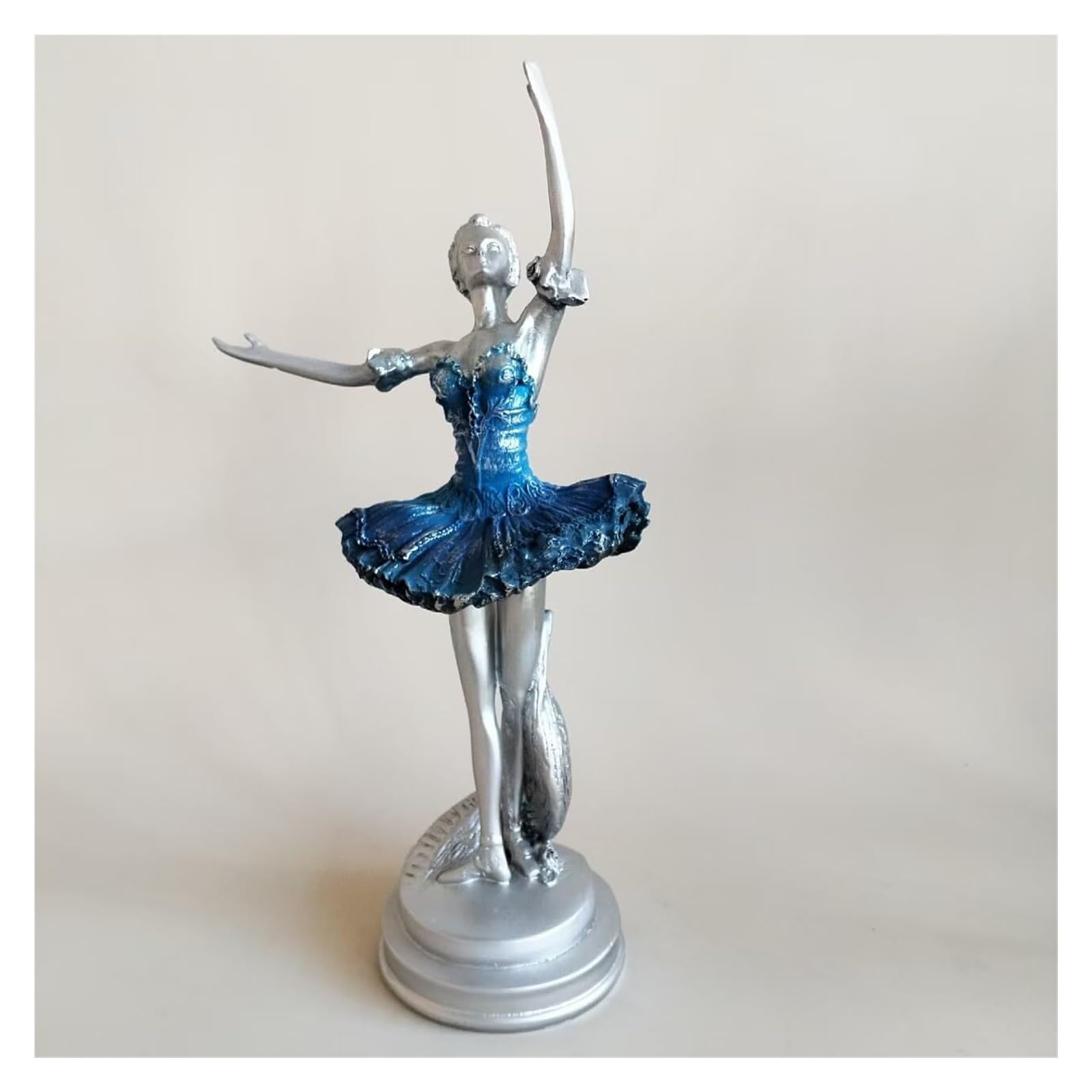 Yofab Office Cubicle Decor European Style Creative Ballet Girl Figurine 4 Styles to Choose Coffee Table Centerpiece(Style C)