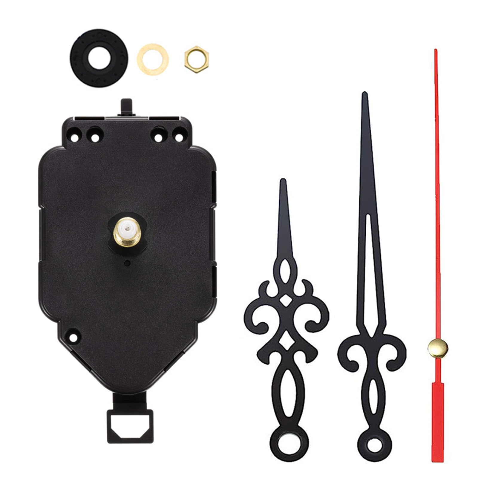 Tsophreniq Clock Movement Pendulum Clockwork Replacement Set with Metal Pointers for Wall Clocks Home Decorations Clock Repair