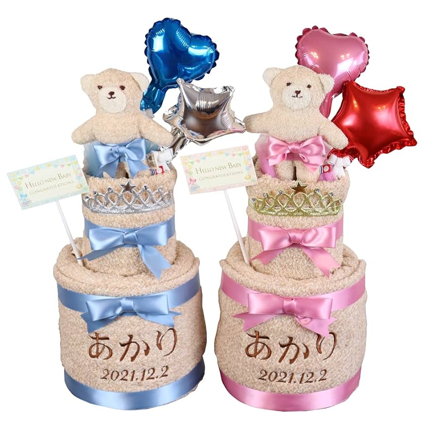 熊姫R♡おむつケーキ オムツケーキ Amazon.co.jp: BLUCE＆GRACE おむつケーキ 名入れ 今治タオル