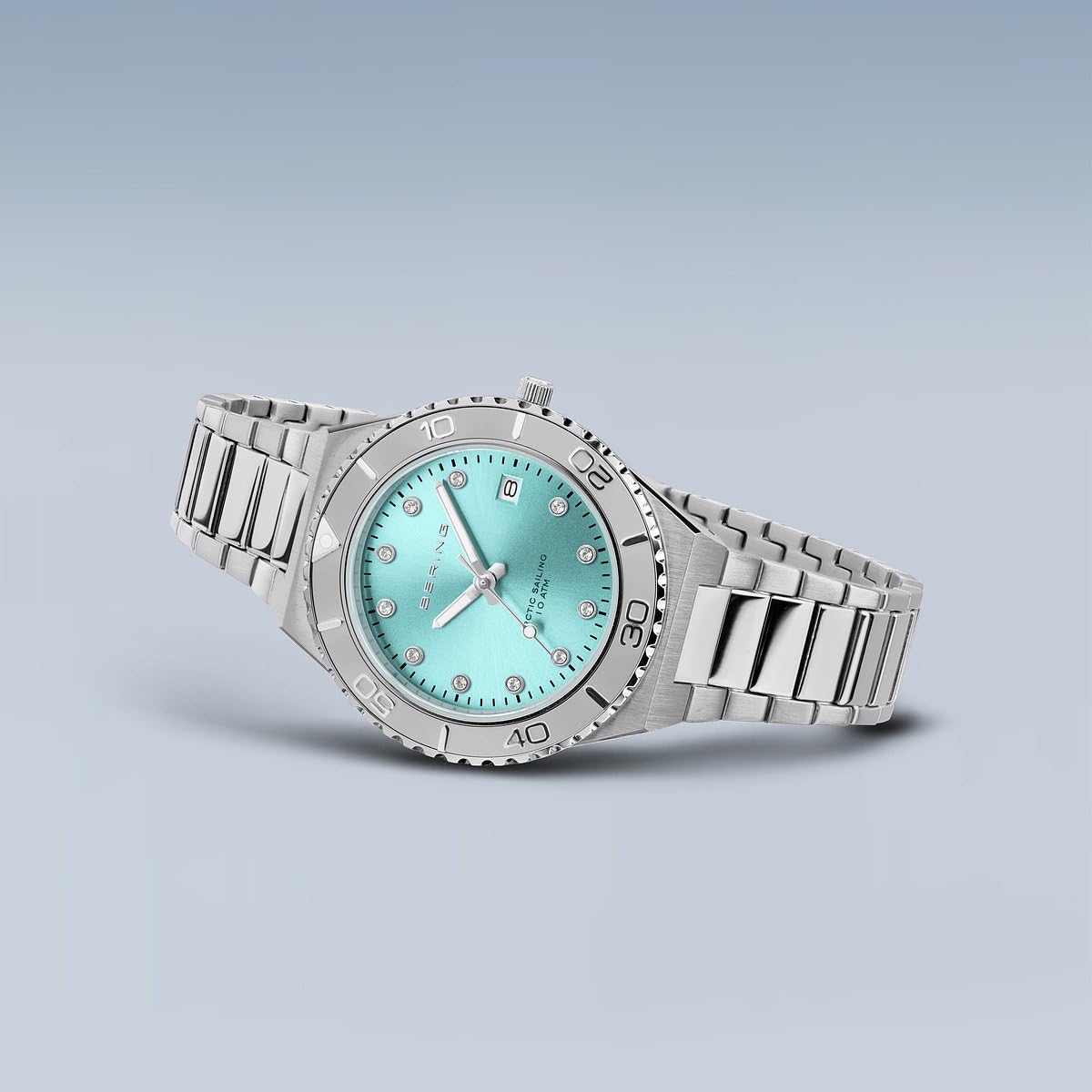 Bering 18936 Reloj de Cuarzo para Mujer con Caja de Acero Inoxidable de 36 mm y Esfera, Brazalete y Detalles en Acero Inoxidable, Resistencia al Agua de 10 ATM