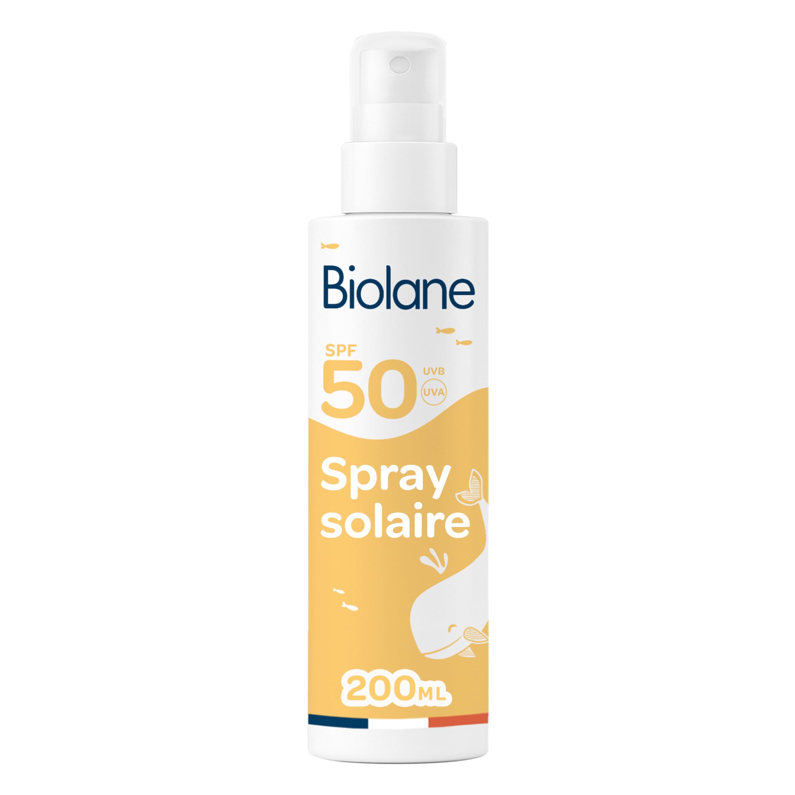 Spray solaire bébé SPF50 résistant à l'eau – Biolane