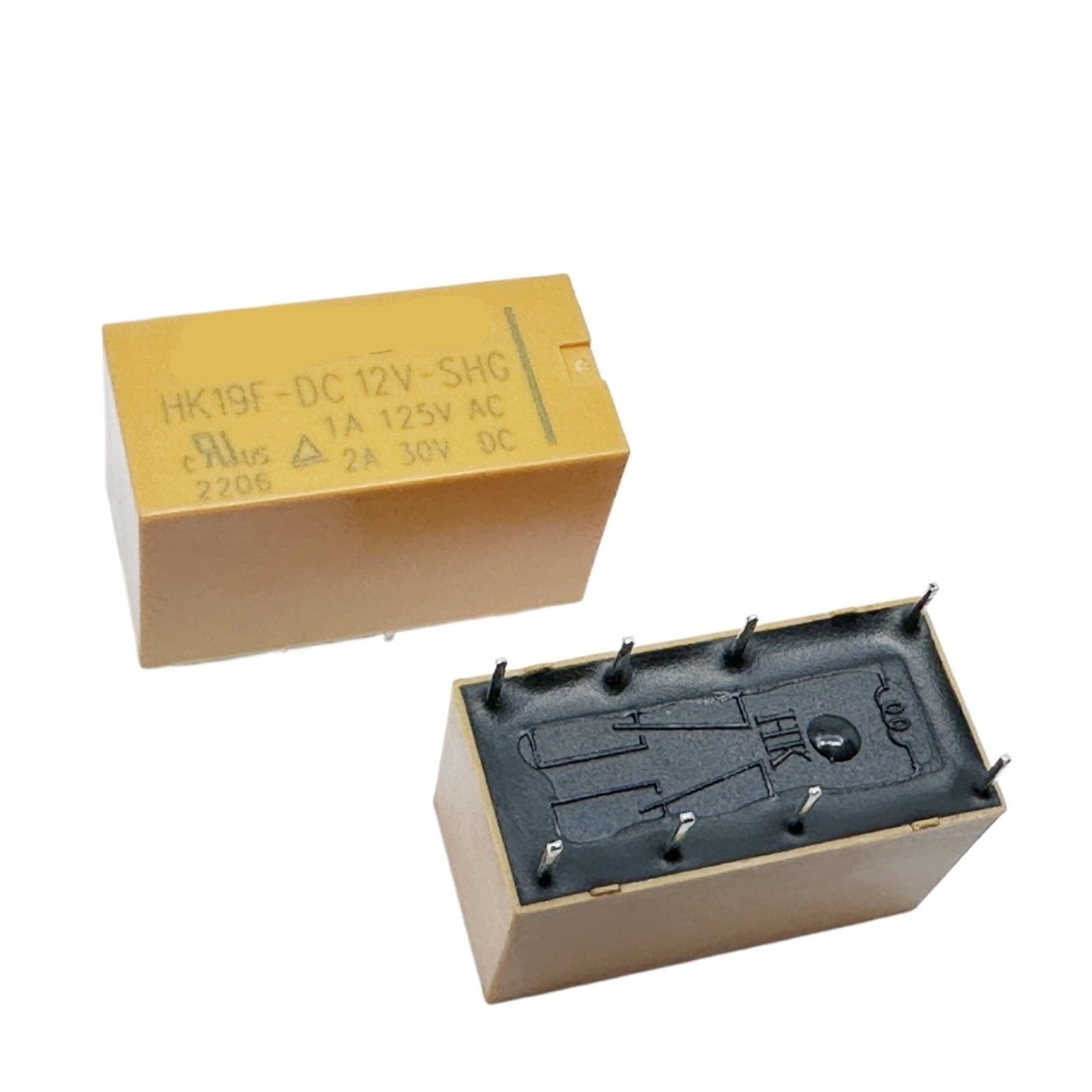 YZWRWRMKTB 1pc HK19F-DC12V-SHG Relay 8pins