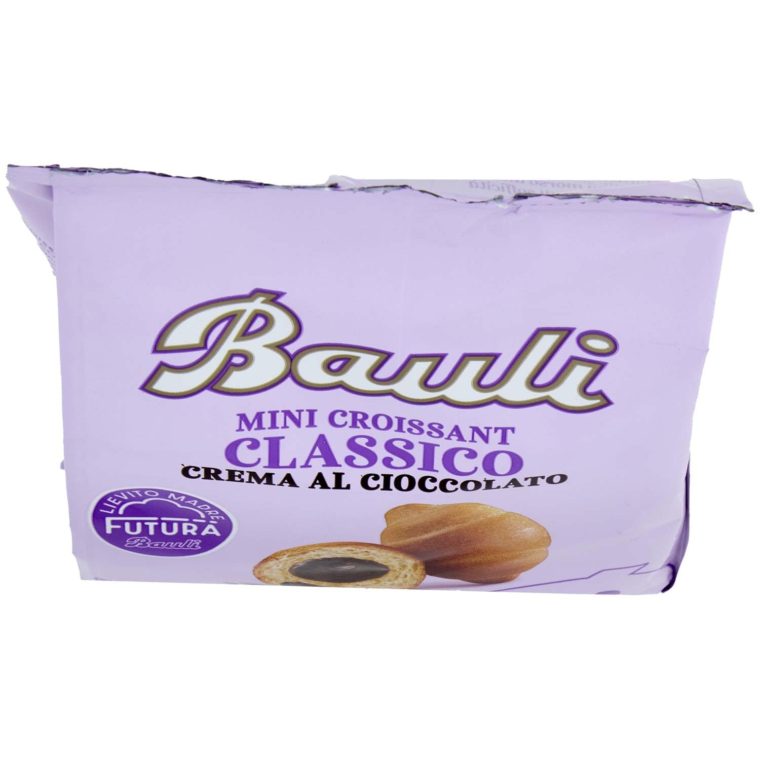 Bauli Chocolate Croissant Cacao - Gebäck mit Schokolade - Schoko Snacks - Hörnchen mit Kakao Creme -Mini Schoko Croissants - Mini Snacks - Süßwaren