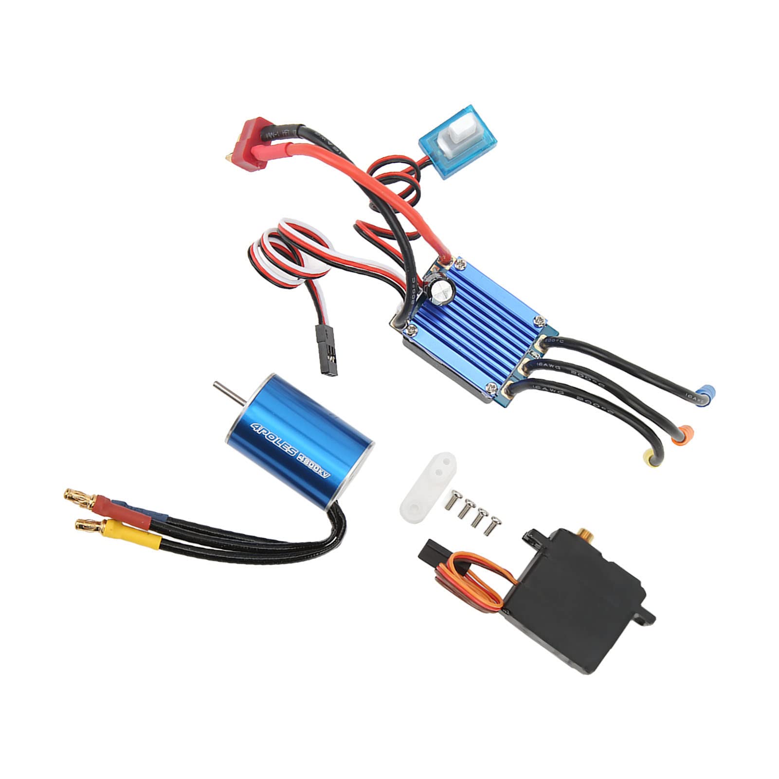 2435 4800 KV 25A ESC 2,2 kg silnik bezszczotkowy Servo RC do samochodów RC 1/16 1/18