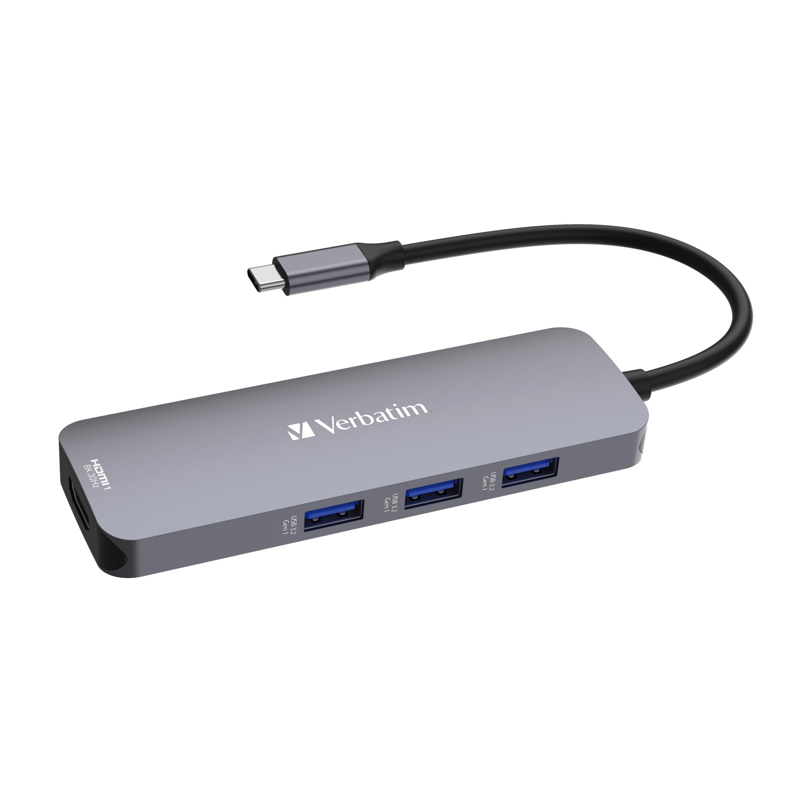 Verbatim 4-w-1 USB-C Pro Multiport adapter HDMI 4K USB-C PD SD microSD