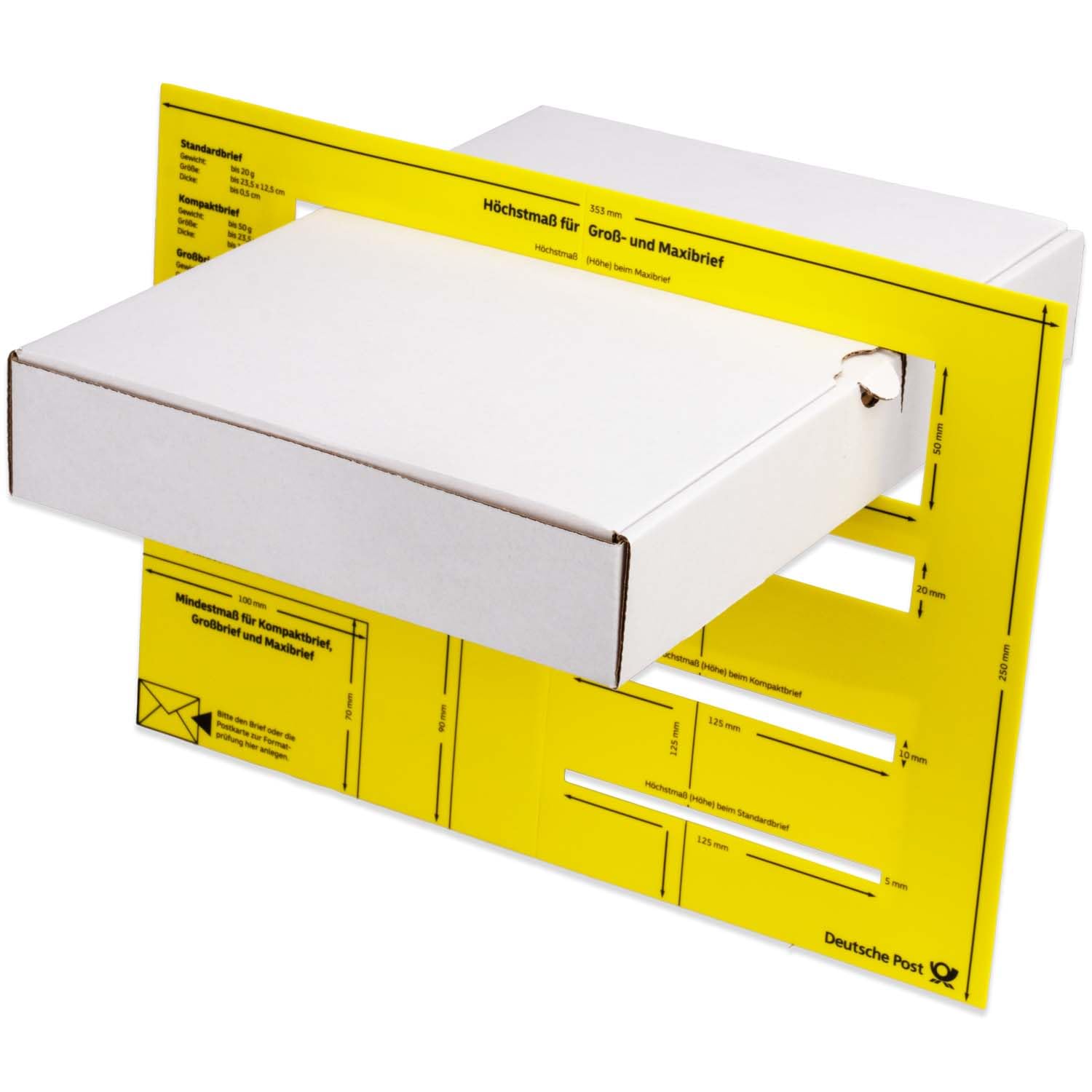 Maxibriefkartons 320 x 225 x 50 mm MB-4 weiß Maxibrief Karton Faltschachtel stabil Versandkarton für Post DHL Versand DIN A4 Warensendung Büchersendung Versandschachtel (200 Stück)