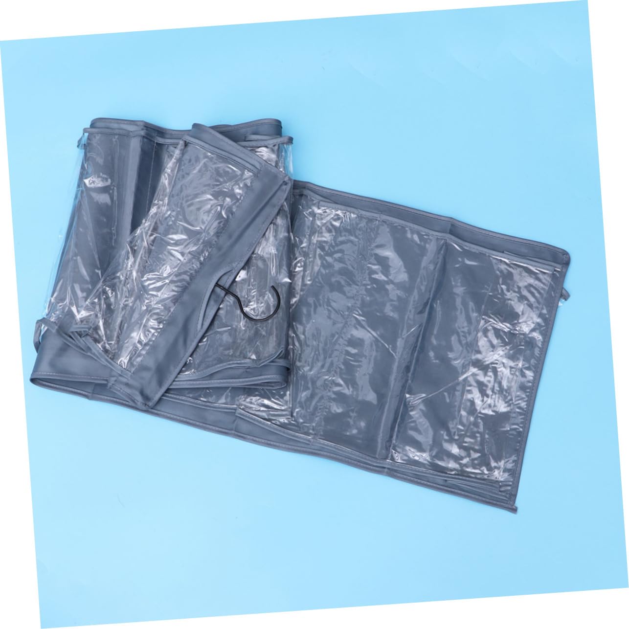 SOLUSTRE 10 Oxford Cloth Hanging Bag Document Organizer for Home School Office Dorm Storage Grey Stationery File Storage