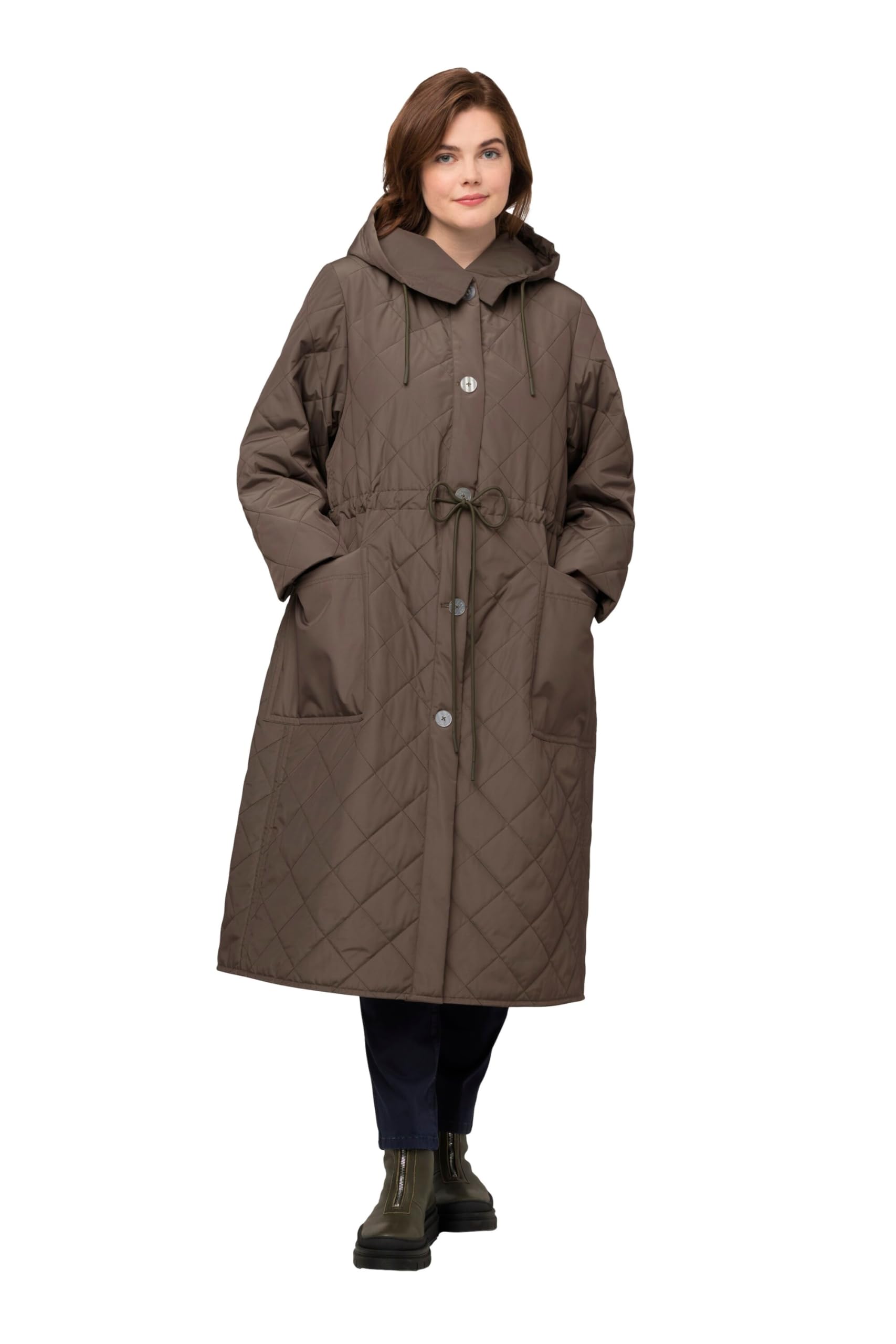 Ulla Popken Damen Light Padded Coat Mäntel