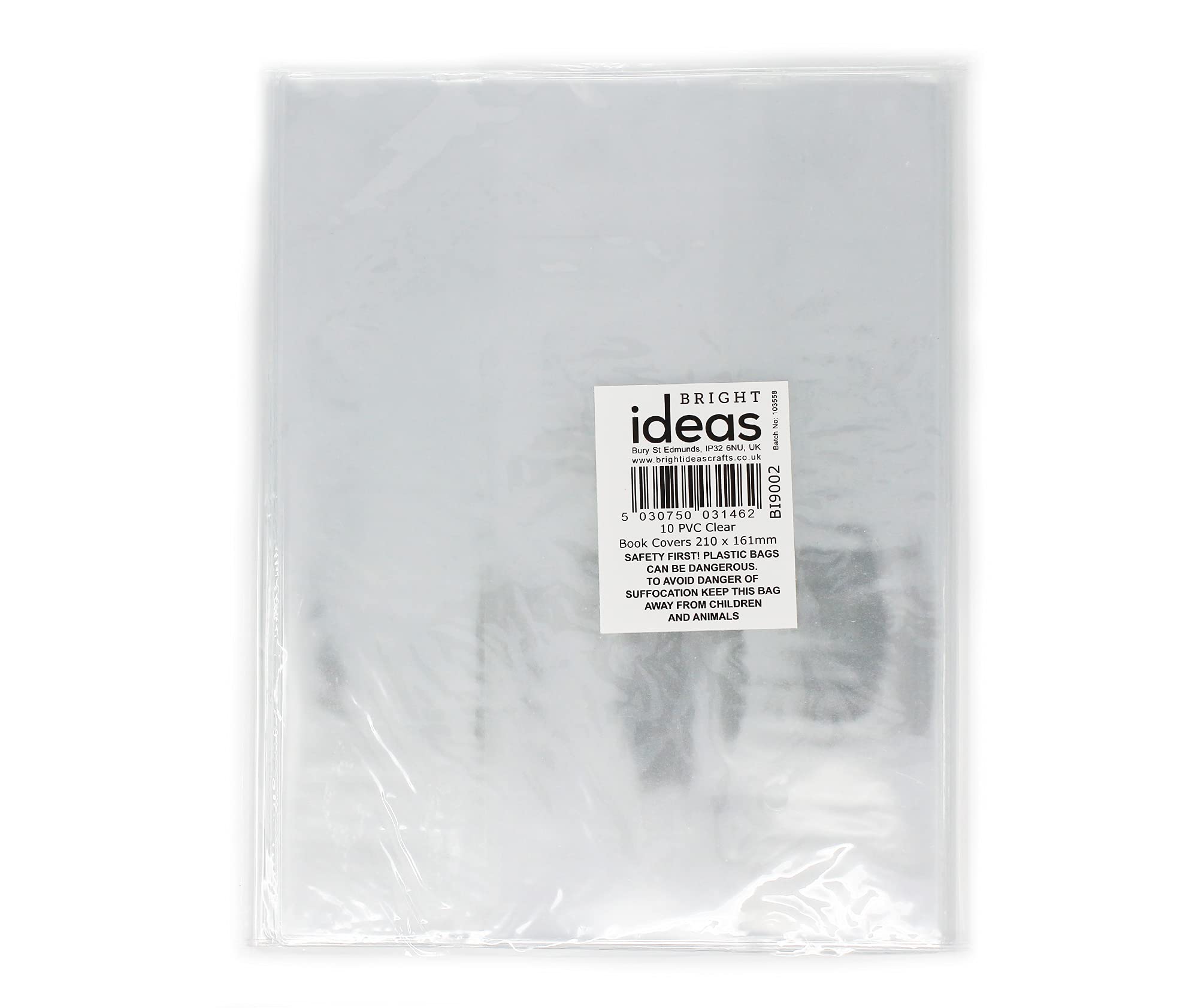 Bright Ideas Aa 165 x 210mm (Box of 100) Clear Thicker and Extra Strong and Sturdy PVC Plastic Slip-On Book Cover Jackets. Easy to Clean Plastic and Wipeable Made to Protect School Exercise Books - Image 4