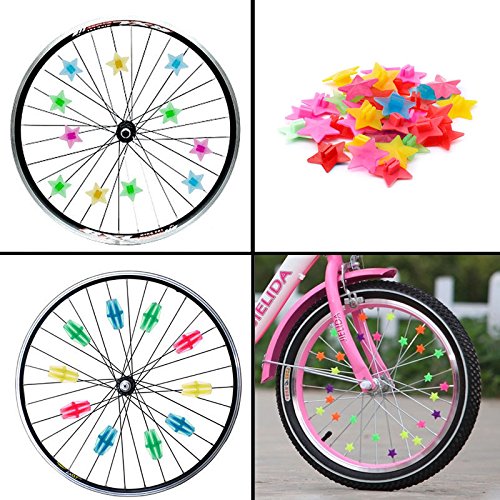 TOPCABIN Bike Wheel Spokes 105 PCS with Different Designs Cute Biking Accessories for Kids Colorful Bicycle Spokes Decorations Cool Cycling Gear Gift for Girls Spoke Beads