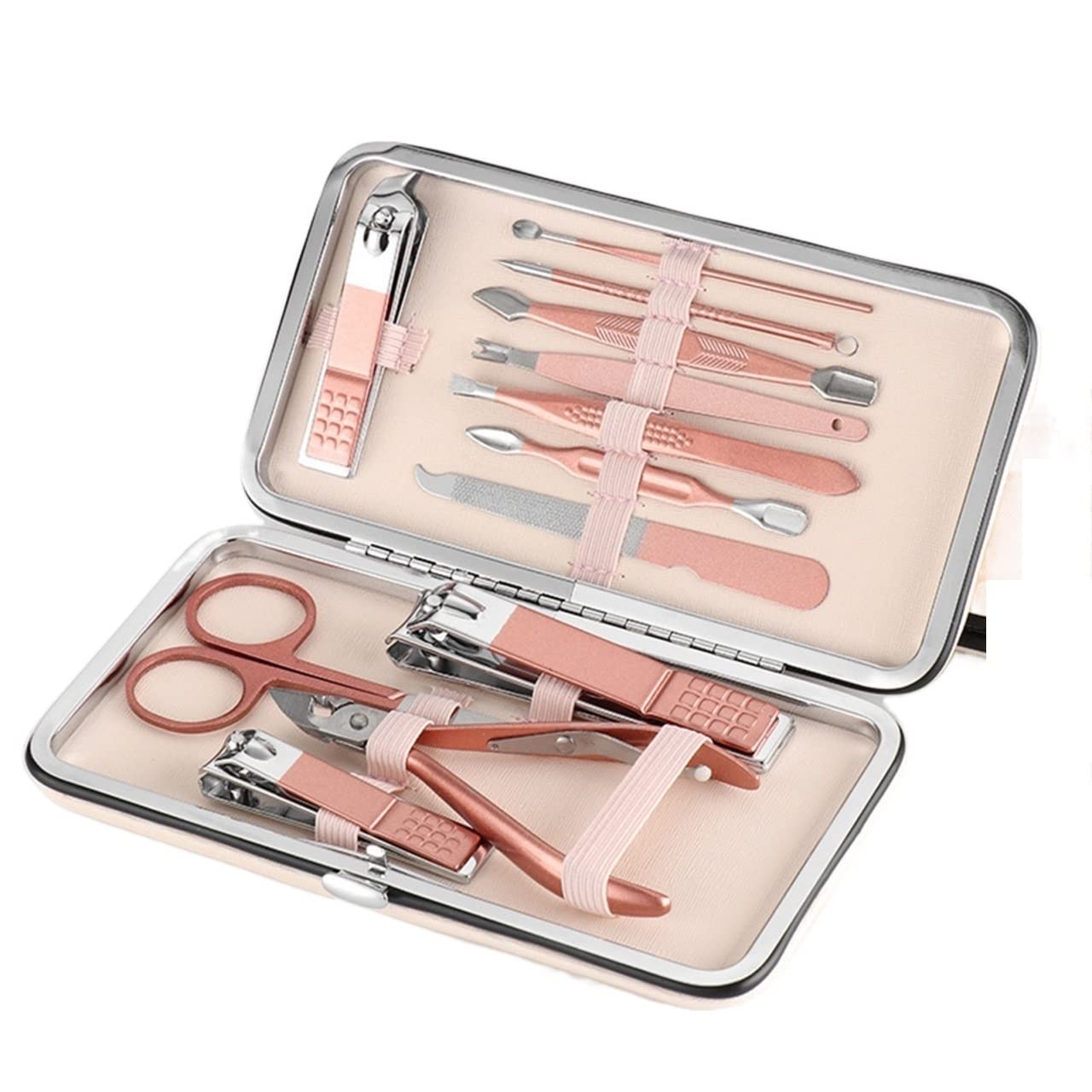 Ensemble de pédicure 18 pièces en acier inoxydable avec pince à épiler ciseaux outils de manucure professionnels fournitures d'ongles Dropship (couleur : 12 pièces)