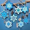 Winlyn 24 Sets Christmas Craft Kits Winter Crafts DIY 3D Snowflake Ornaments Decorations Art Sets Assorted Snowflake Christmas Foam Stickers for Kids Holiday Home Classroom Activities Party Favors #1