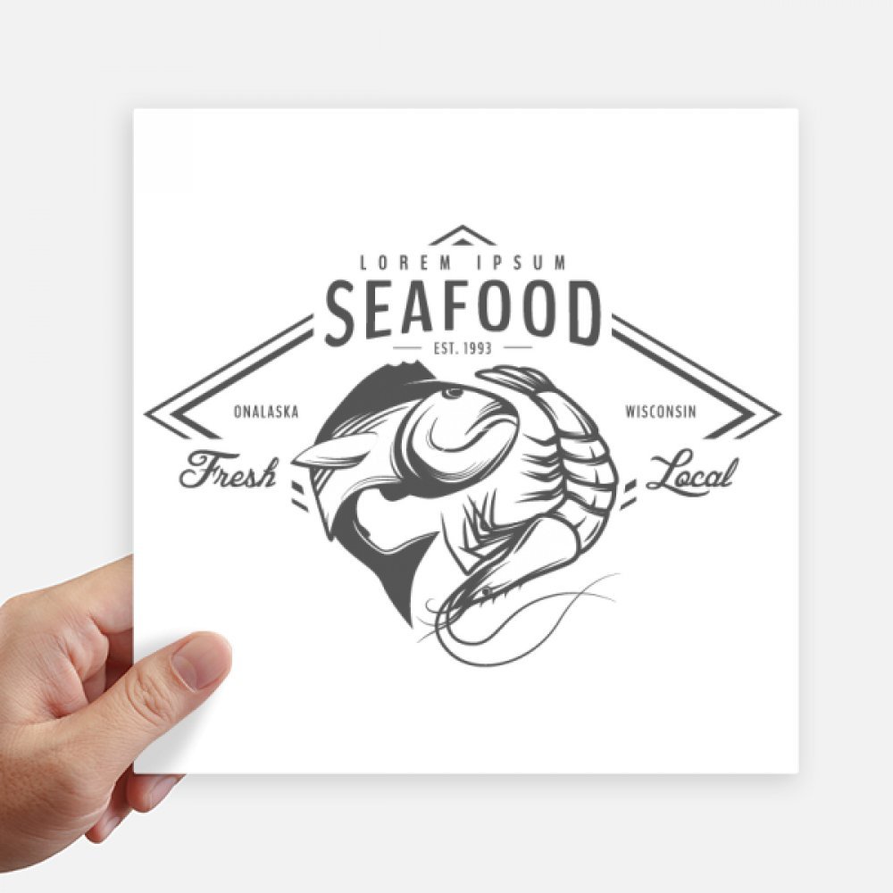 Pegatinas de mariscos y peces marinos DIYthinker de 20cm para renovar paredes gastadas y maletas
