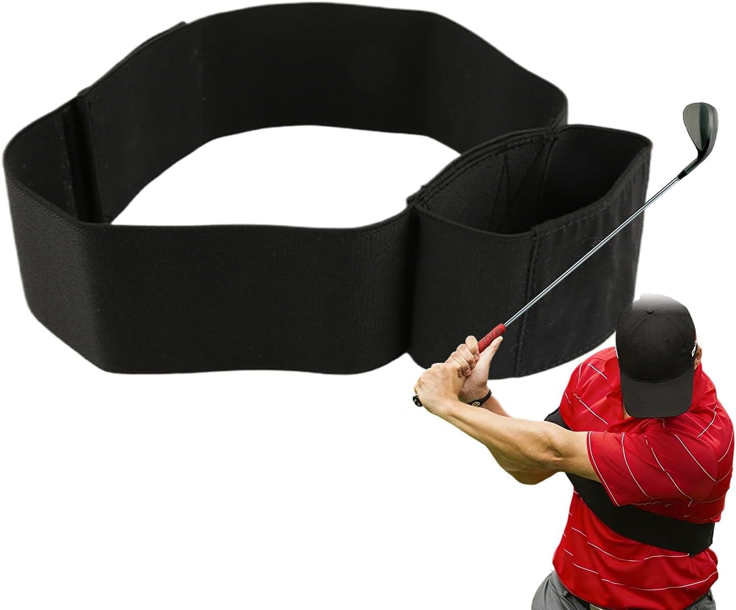 Golf-Trainingsarmband – Verstellbarer Schwungkorrektor Aus Nylon – Mit Rückmeldesystem – Leicht, Faltbar, Für Indoor/Outdoor – Für Anfänger & Fortgeschrittene