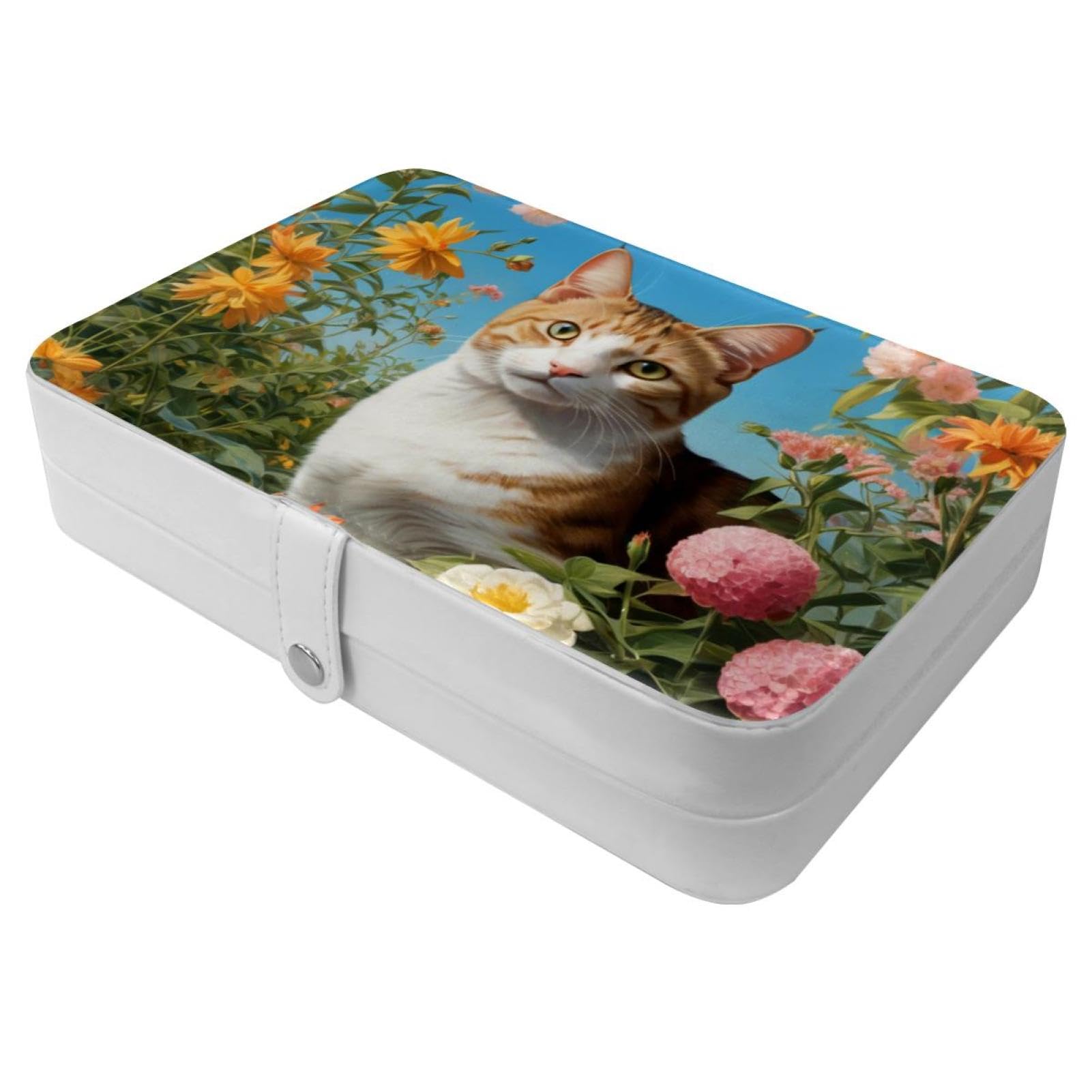 Boîte à bijoux de voyage anti-nœuds, rangement sécurisé à boucle métal pour protéger vos bagues