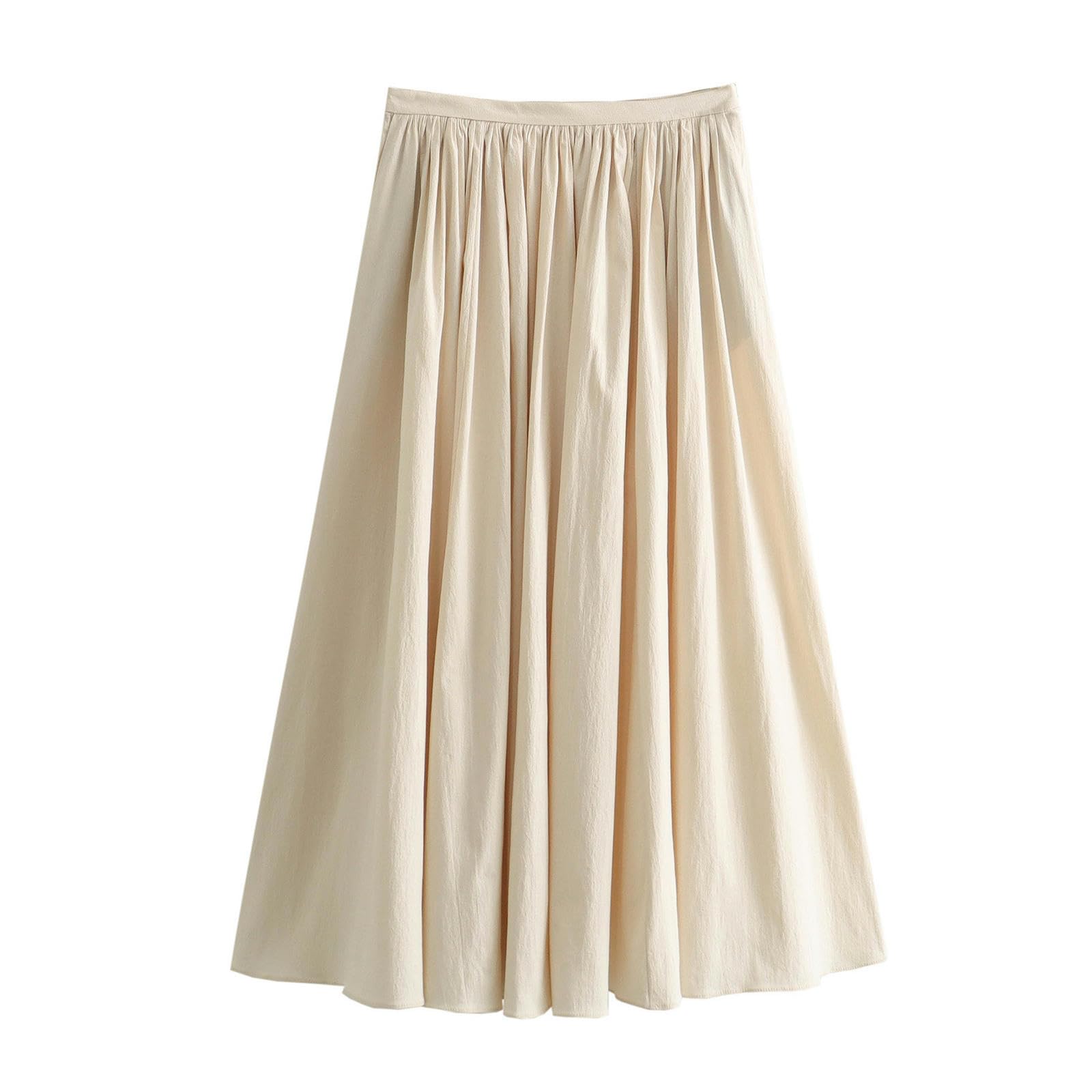 Jupe parapluie mi-longue d'exception finitions rétro et coupe taille haute XL