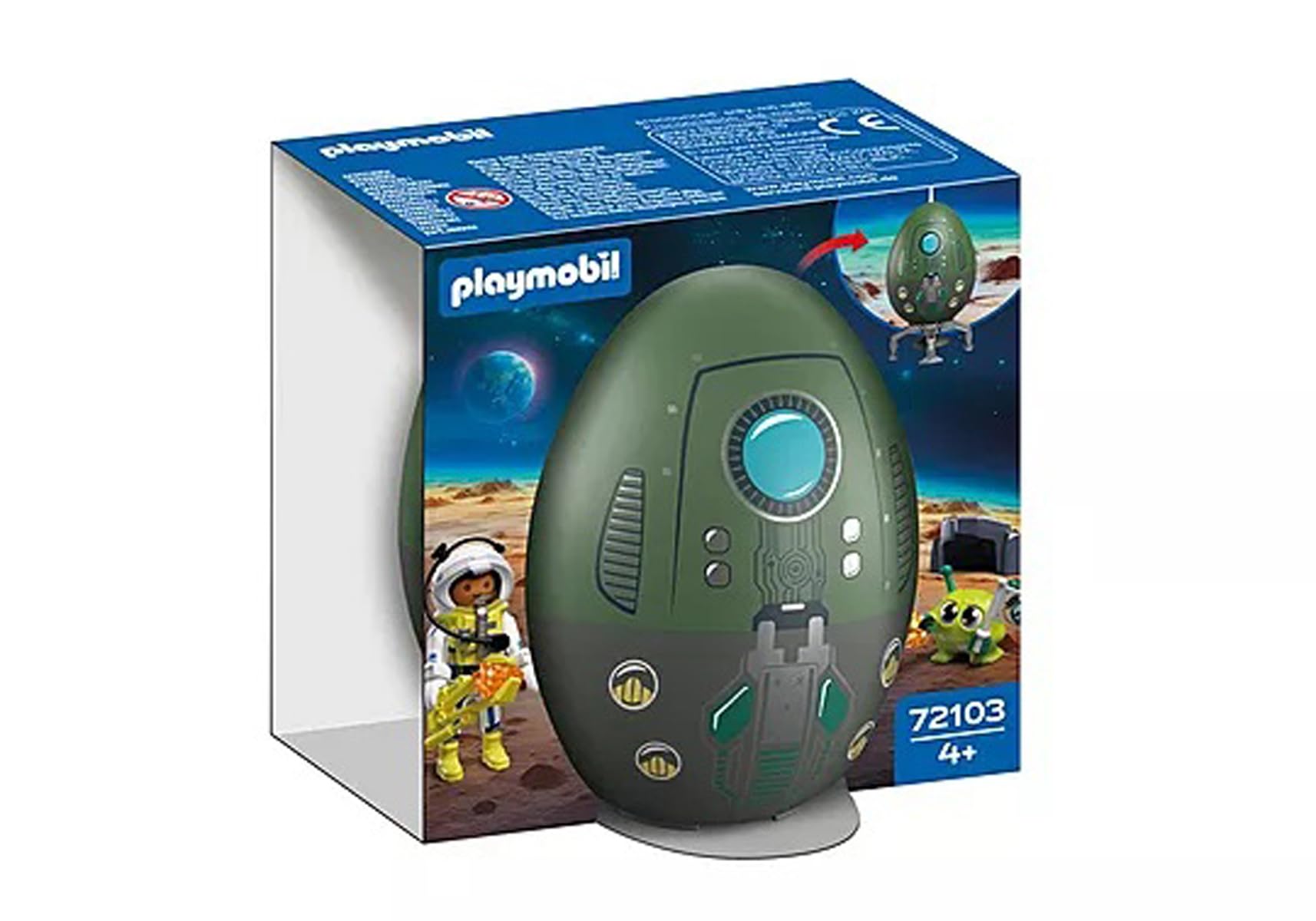 Amazon.com: Playmobil 72103 Space Play Egg - Surprise Egg with