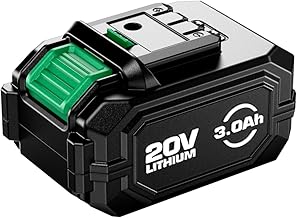 KIMO 20 V 3.0 Ah Dedicated Battery, Lithium Ion Battery, Set of 1, Rechargeable, Compatible Battery, Large Capacity, LED Remaining Indication, Long Working Time, Compact, Lightweight, Safety