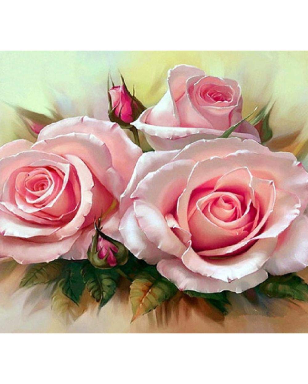 N-L Full Mosaic Pattern 5D DIY Diamond Art Embroidery Home Decoration Flower Diamond Painting Cross Stitch New Year Gift Art 4050Cm