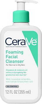 CeraVe Foaming Facial Cleanser, 12 Ounce by CeraVe 355ml x1