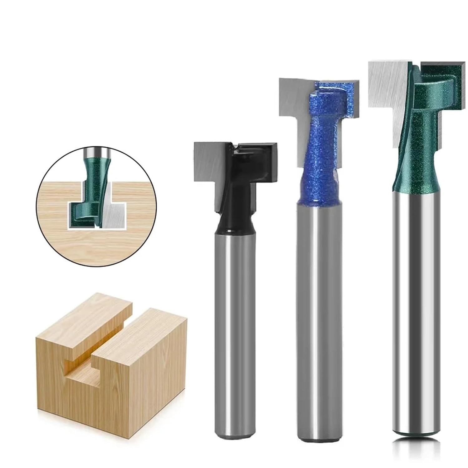 6MM 1/4inch Shank Mortising Bit Lock Door Router Bit Woodworking Milling Cutter for Wood Bit Face Mill Carbide Cutter End Mill 1Pcs(6.35X12.7-L)