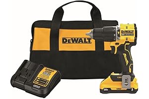 DEWALT DCD778L1 20V MAX* ATOMIC Compact Brushless 3-Speed Hammer Drill/Driver with 3.0Ah Battery