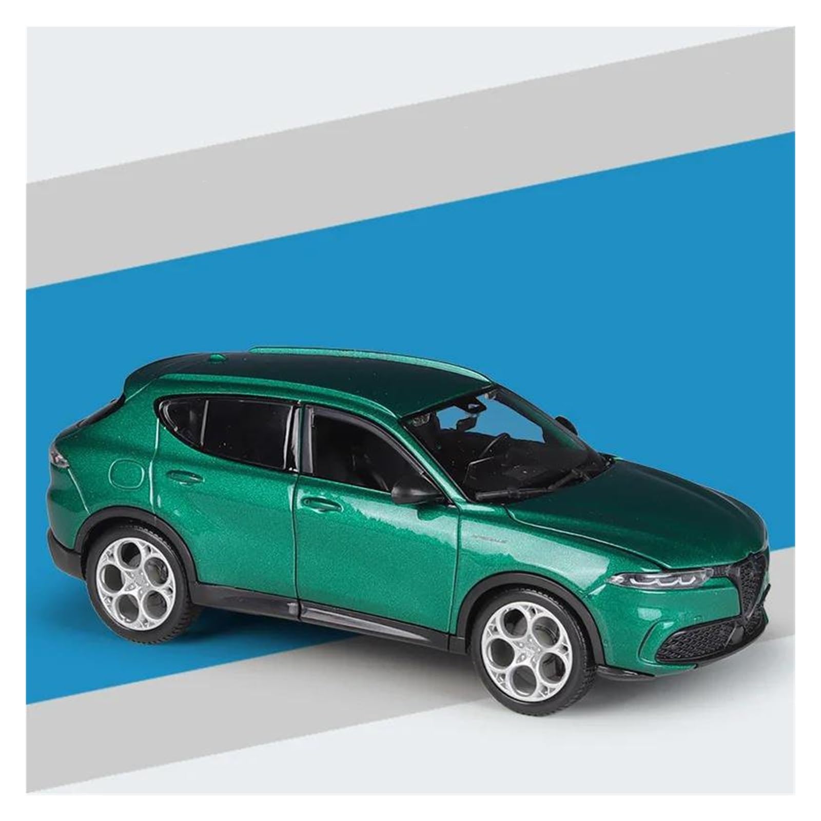 Modellini Auto Modellino Diecast 1:24 Per Alfa Per Romeo Per Tonale Modellino Di Auto In Metallo Pressofuso(Verde)