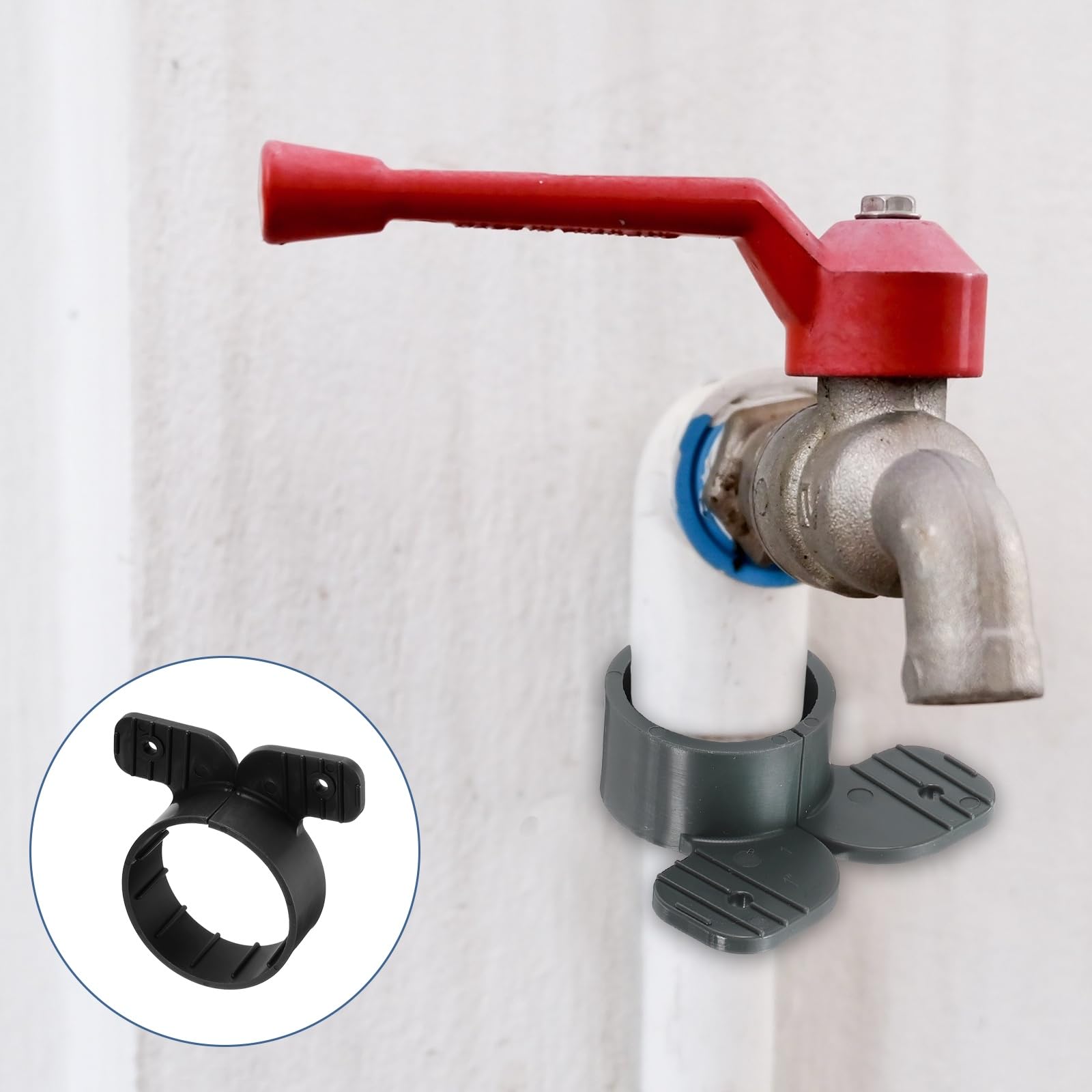QUARKZMAN 100 Piezas Abrazaderas Para Tubos De Suspensión 2" Estilo Mariposa Para Soportes De Tubos Pex Cobre CPVC Color Negro