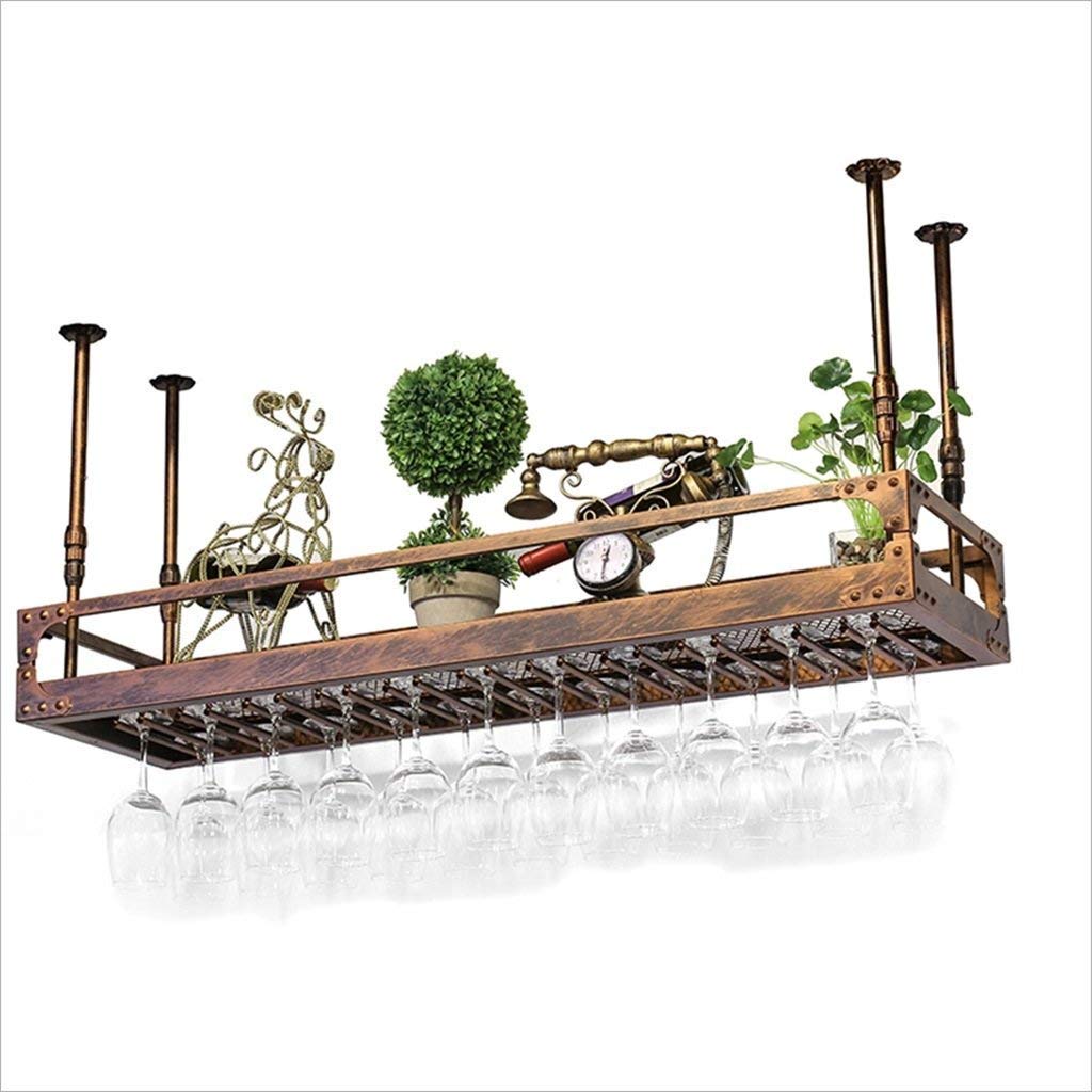 Mostrador de Bar Estante para vinos y Copas Estilo Retro para Cocinas y Comedores