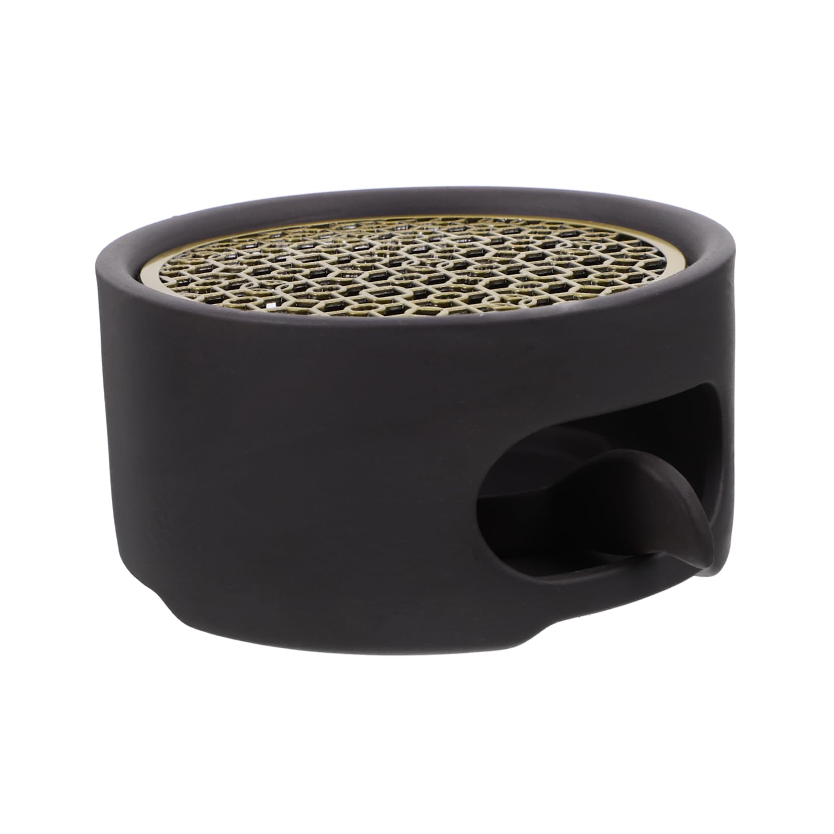 Calentador de café de acero inoxidable duradero con soporte decorativo