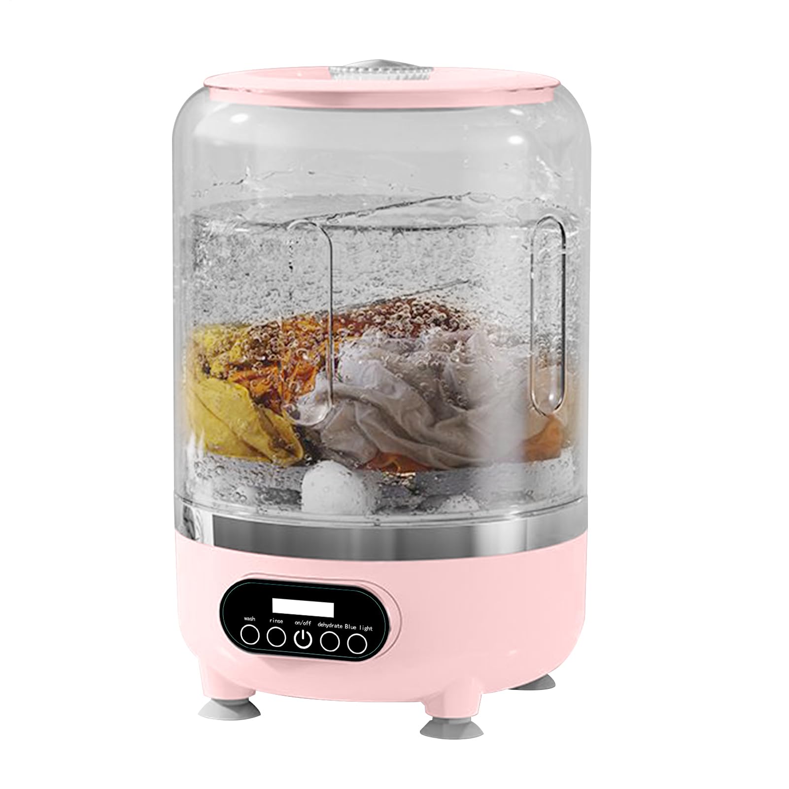 Mini Machine À Laver | Appareil De Lavage 3 Modes 3000mAh - Mini Lave-Linge Pour Soutiens-Gorge Sous-Vêtements Vêtements | Pour Appartement Dortoir Hôtel Literie Pour Animaux Maillot De Bain
