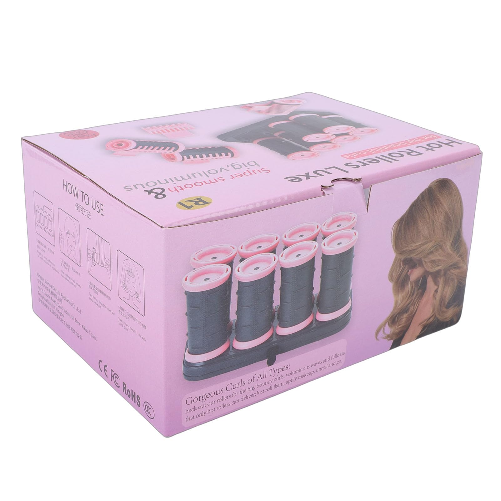Vikye Calienta Rodillos para Cabello, Rulos de Larga Duración Kit | Diseño de calentamiento rápido, Barriles aislados, Control de temperatura constante, Protección del cabello