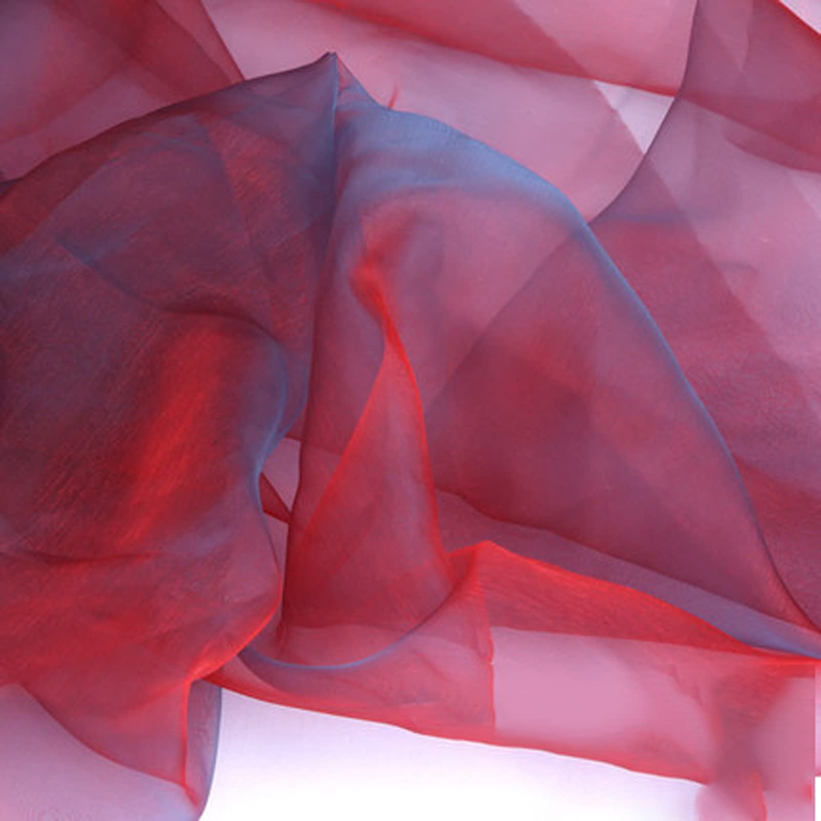 150 cm Breit Organza Stoff Tüll Stoff Transparente Rolle Sheer Stoff Eleganter Dekorativer Stoff für Hochzeitsstuhl Tischdekoration Party DIY Crafts(Size:1.5 * 15m,Color:Magenta)