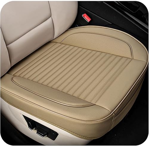 Miniatura 11 de Funda para asiento de auto, funda de almohadón de cuero para la parte inferior delantera del asiento con bolsillo de almacenamiento, protector